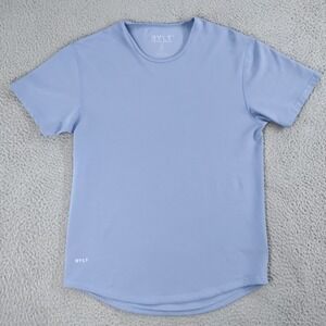 BYLT Shirt Mens Medium Blue Premium Basics Short Sleeve Crew Neck Round Hem Tee